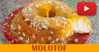 molotof pudim de claras com caramelo e doce de ovos