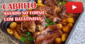 Cabrito Assado no Forno com Batatinhas