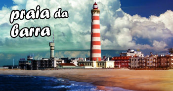 farol de aveiro na praia da barra