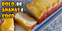 Bolo de ananas e coco