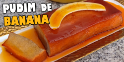pudim de banana