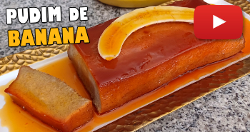 pudim de banana